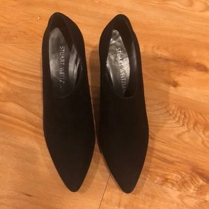 Stuart Weitzman black suede booties